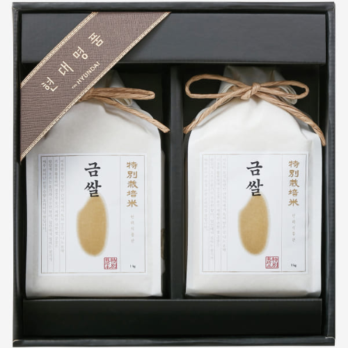 추석 명절 선물 유기농 특별재배 금쌀 세트